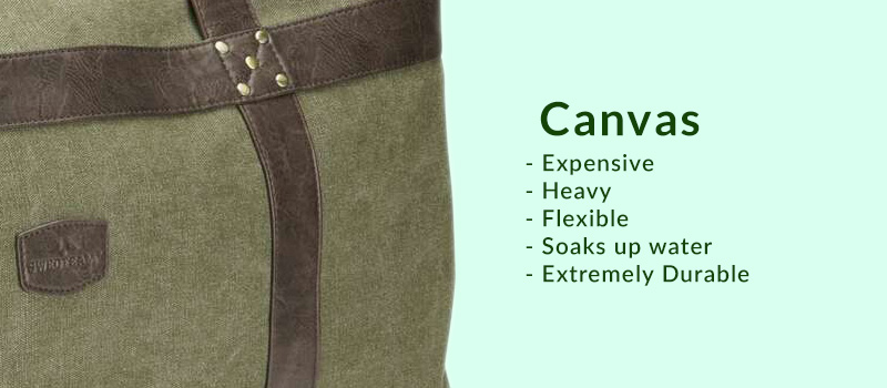 Canvas luggage material overview